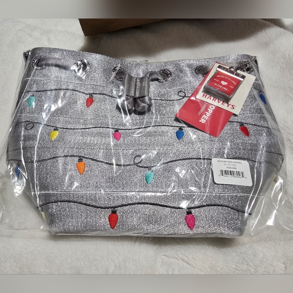 NWT Harveys Medium Park Hopper in Silver Tinsel (Collector's Series)